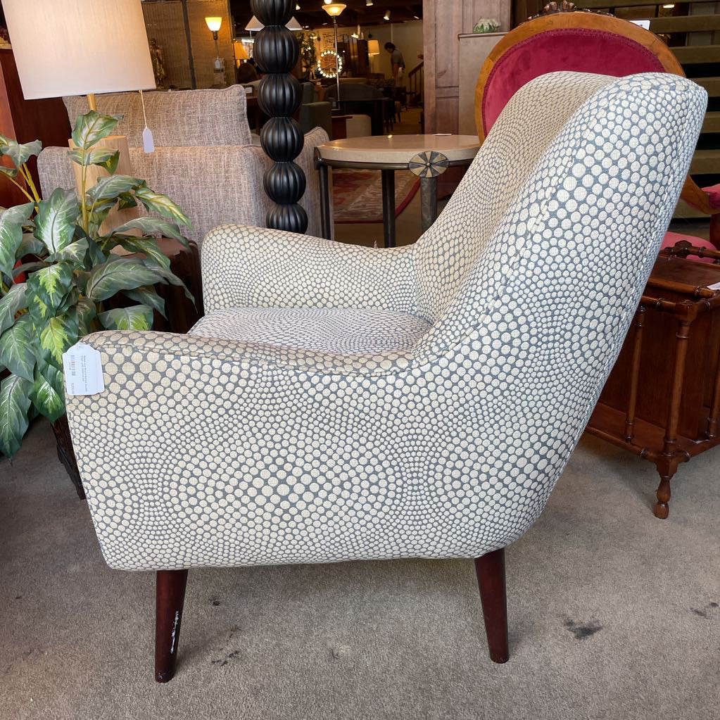 Room and Board Dotted Accent Chair with Ottoman AS IS U ACCENT CHAIRS