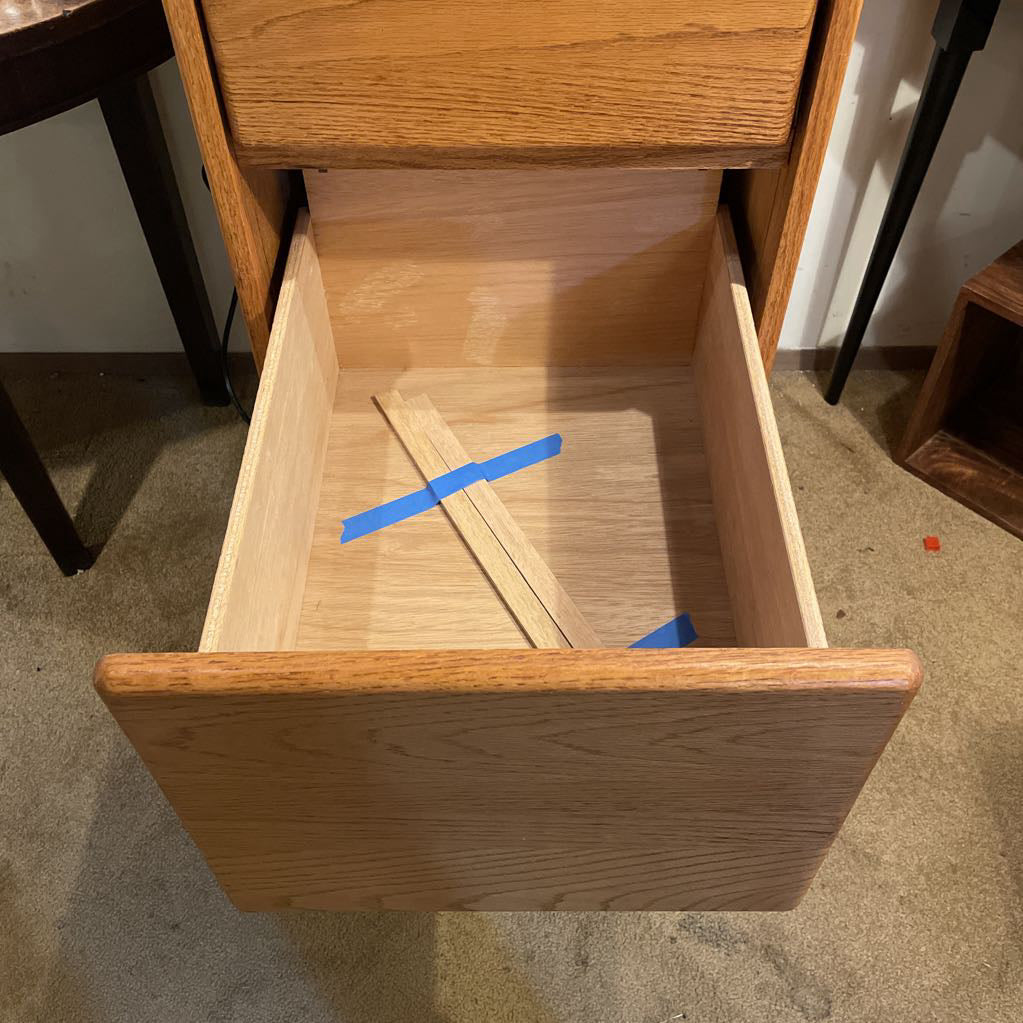 Oak Three Drawer Filing Cabinet C CABINETS