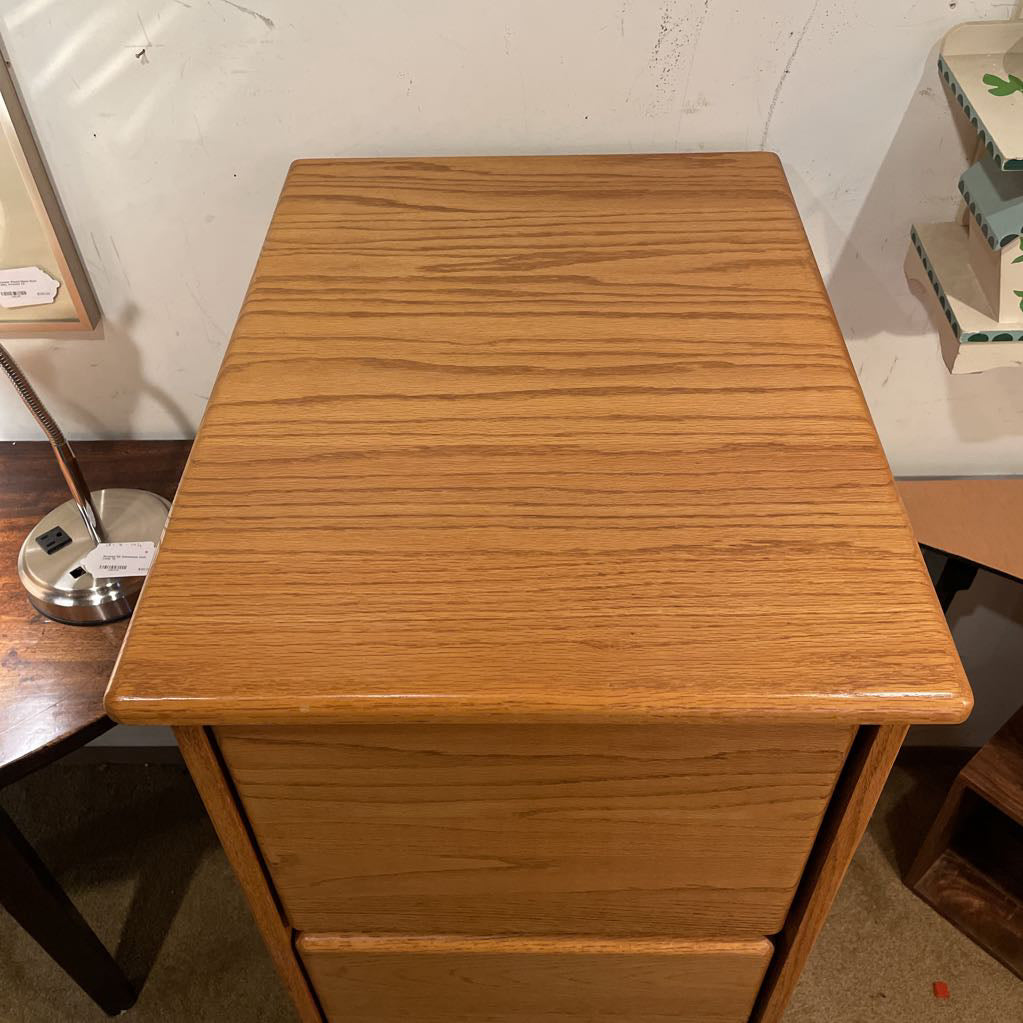 Oak Three Drawer Filing Cabinet C CABINETS