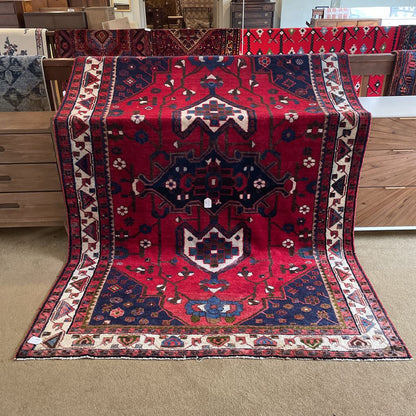 5'10 x 8'7 Red Traditional Rug