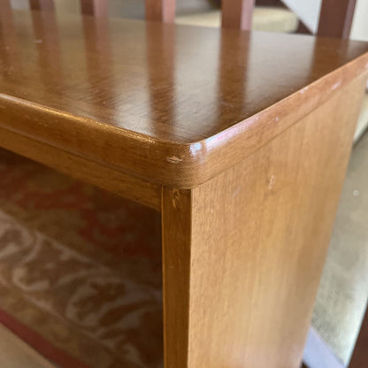 Hairpin Leg 2 Tier Glass Door Cabinet