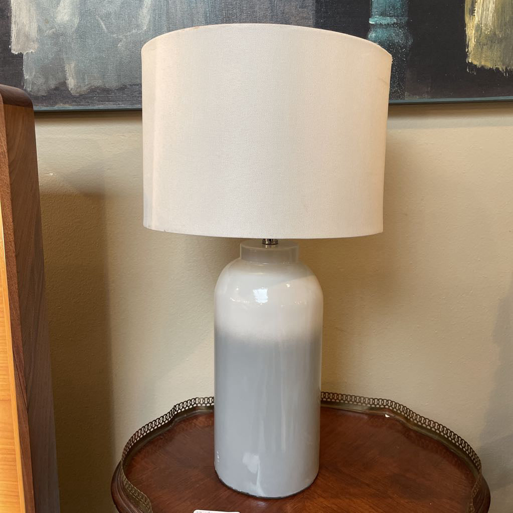 Gray and White Two Tone Gradient Table Lamp LAMPS
