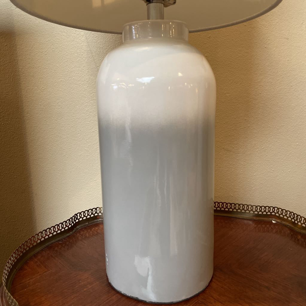 Gray and White Two Tone Gradient Table Lamp LAMPS