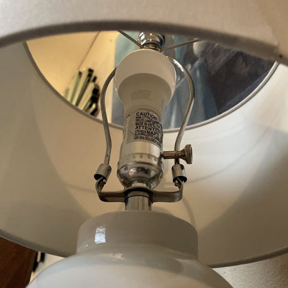 Gray and White Two Tone Gradient Table Lamp LAMPS