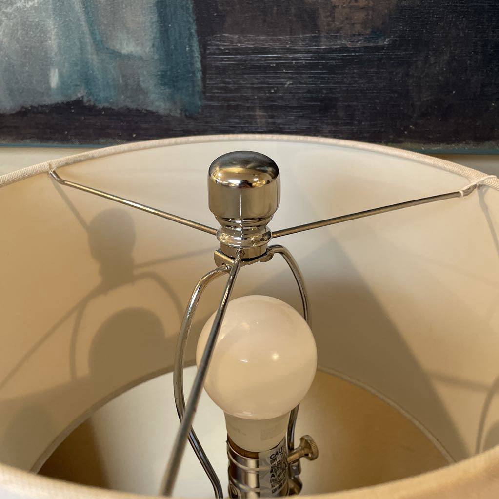 Gray and White Two Tone Gradient Table Lamp LAMPS