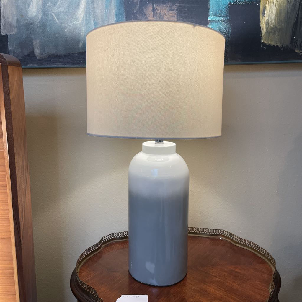 Gray and White Two Tone Gradient Table Lamp LAMPS