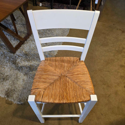 Pottery Barn Ladder Back Woven Seat Stool