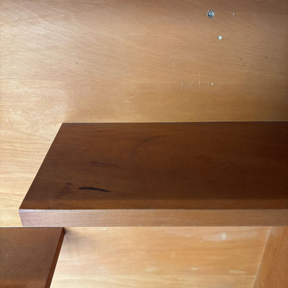 Mid-Century Wood Display Cabinet (AS IS) C BOOKSHELVES