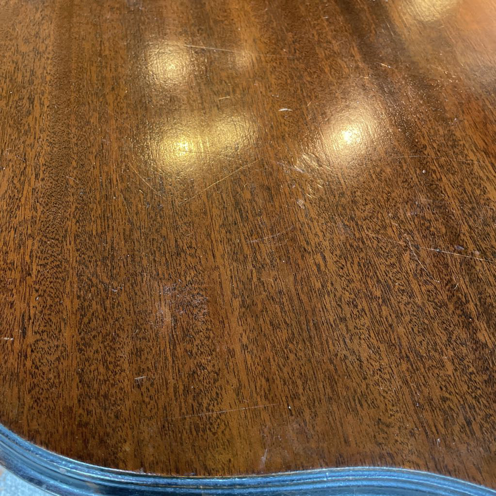 Claw Foot Dark Wood Folding Table