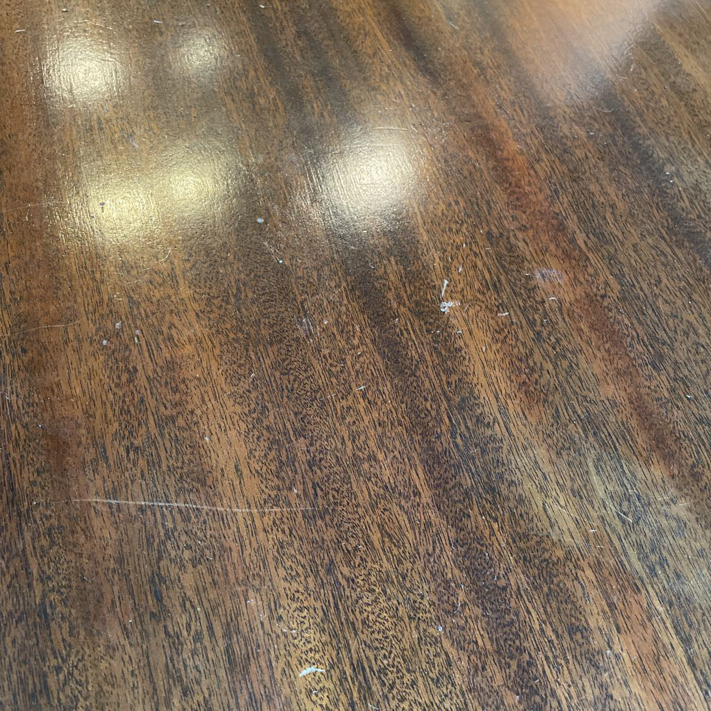 Claw Foot Dark Wood Folding Table