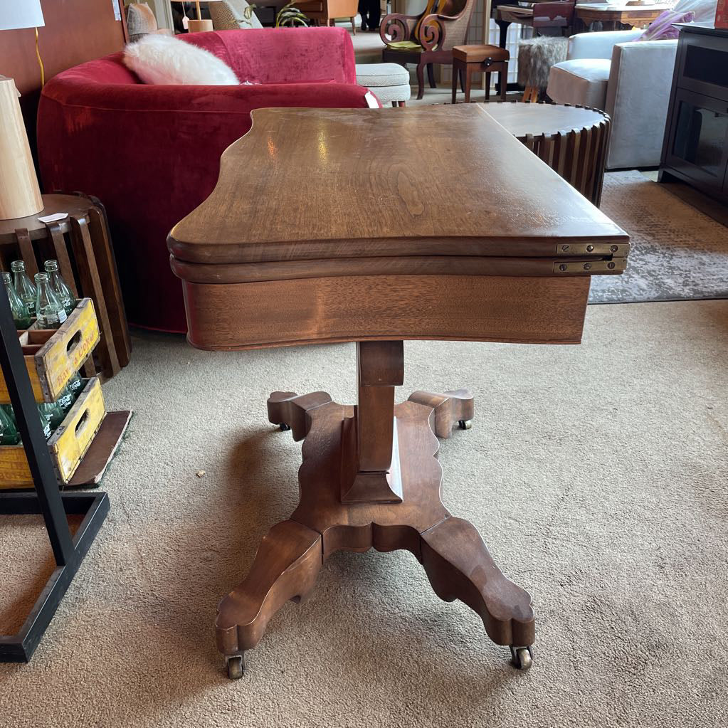 Dark Wood Flip Top Table