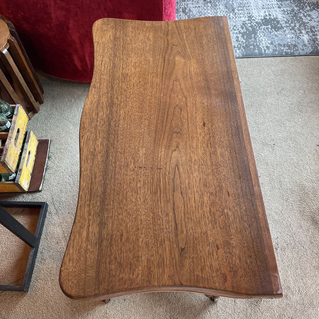 Dark Wood Flip Top Table