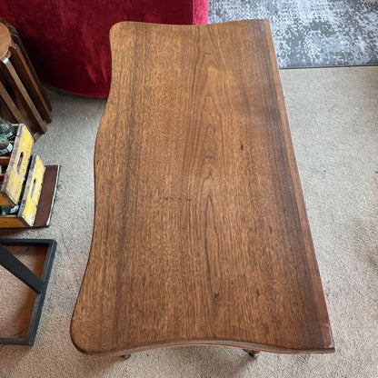 Dark Wood Flip Top Table