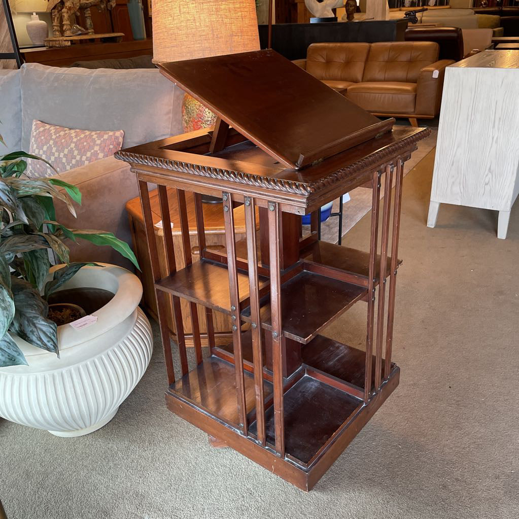 Rotating Bookshelf w/ Adjustable Book Rest
