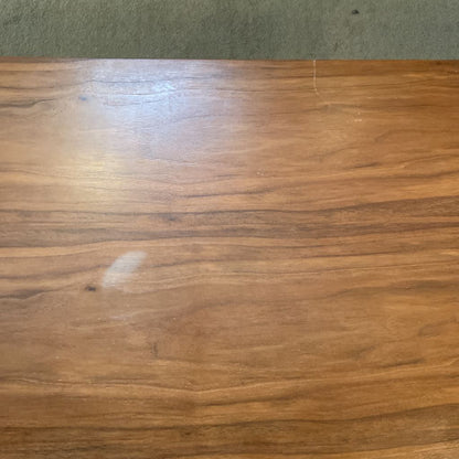 MCM Style Wood Wood Dining Table with X Base