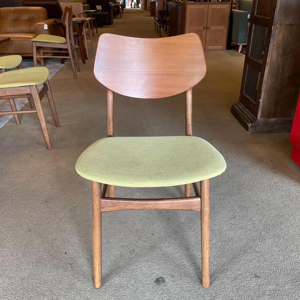 MCM Style Pea Green Dining Chair SET OF 6