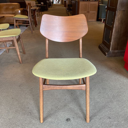 MCM Style Pea Green Dining Chair SET OF 6