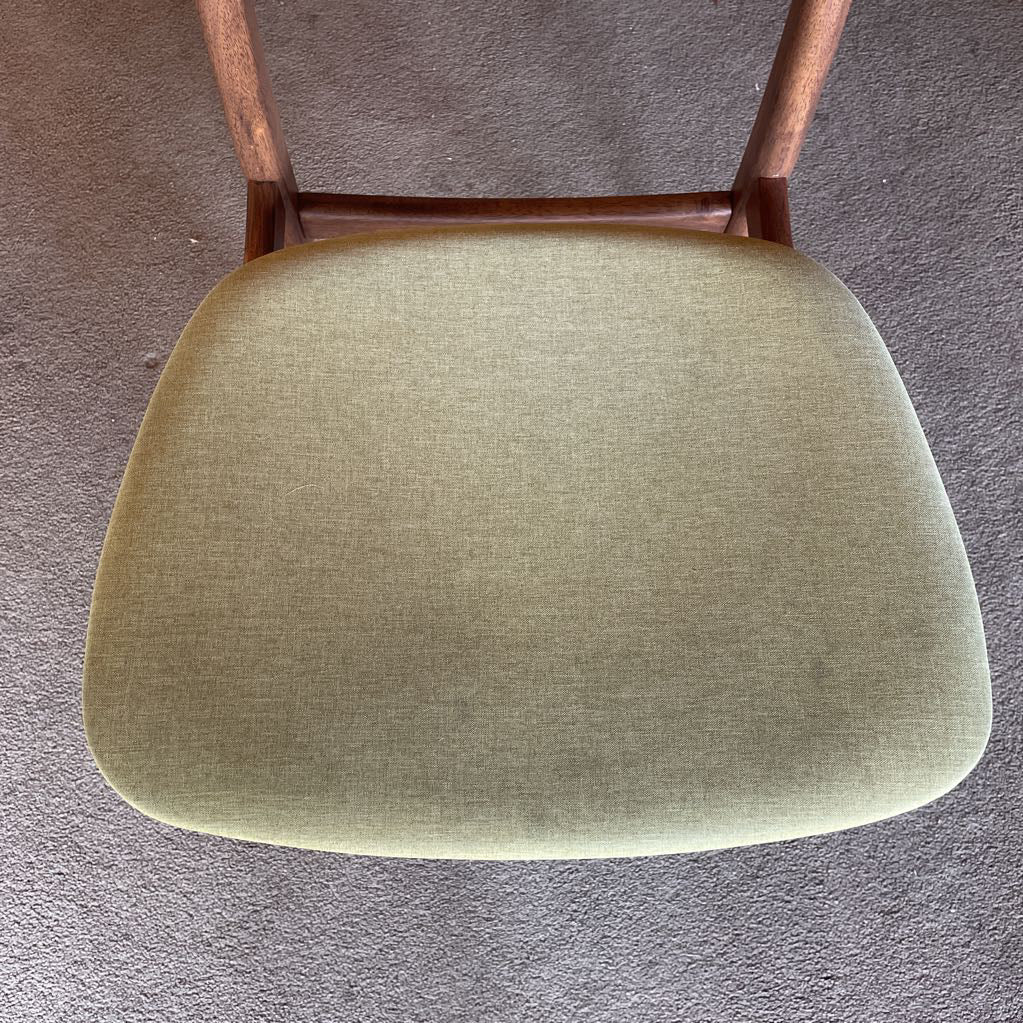 MCM Style Pea Green Dining Chair SET OF 6