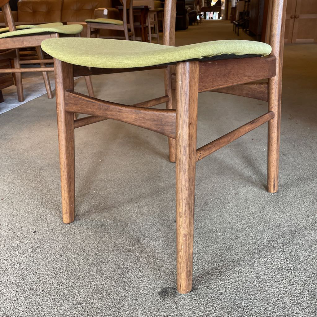 MCM Style Pea Green Dining Chair SET OF 6