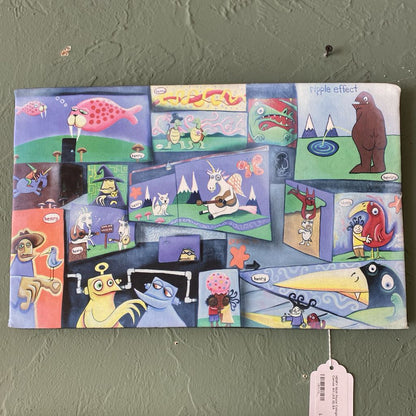 HENRY Collage Canvas Art (AS IS) ART
