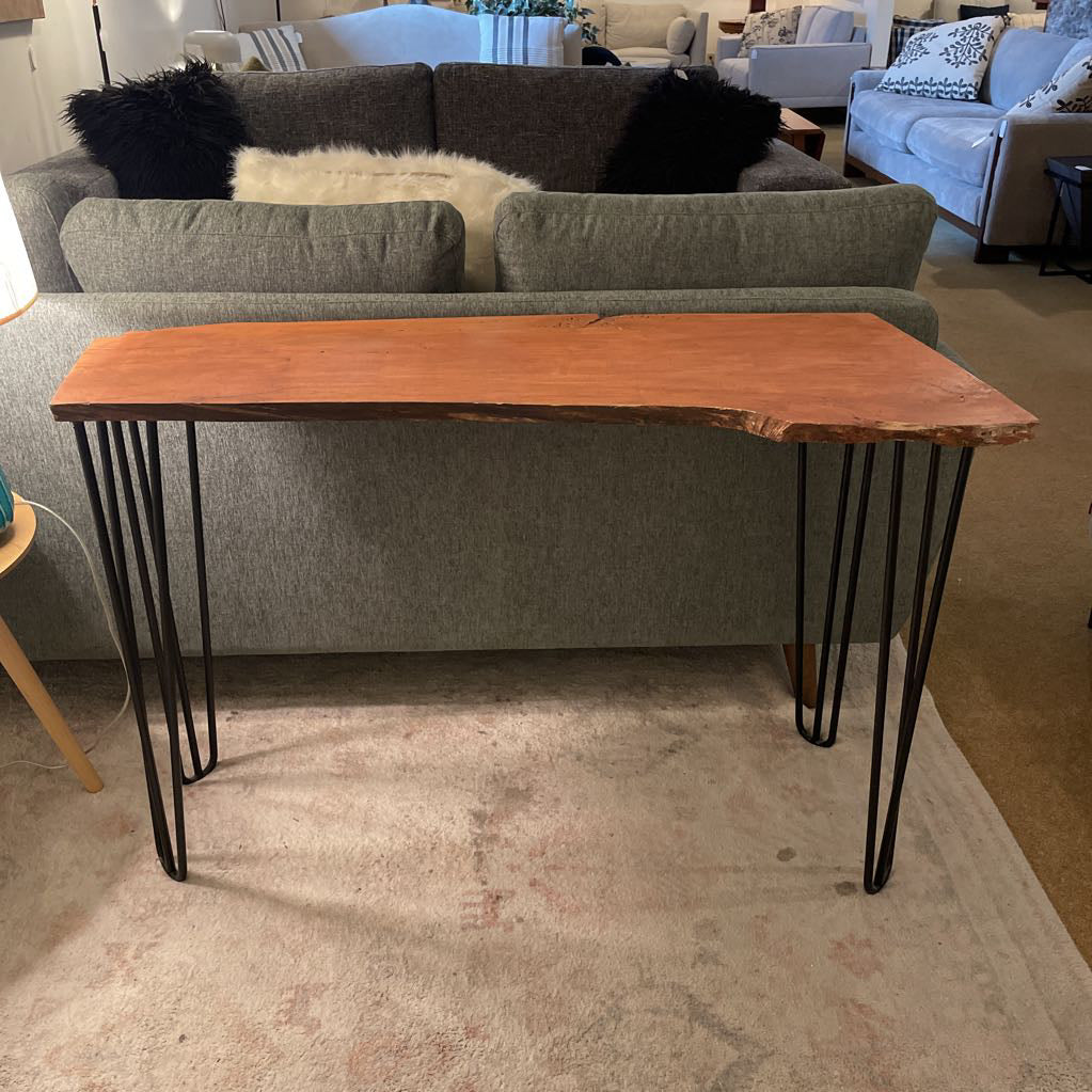 Live Edge Pin Leg Console Table C CONSOLE TABLES