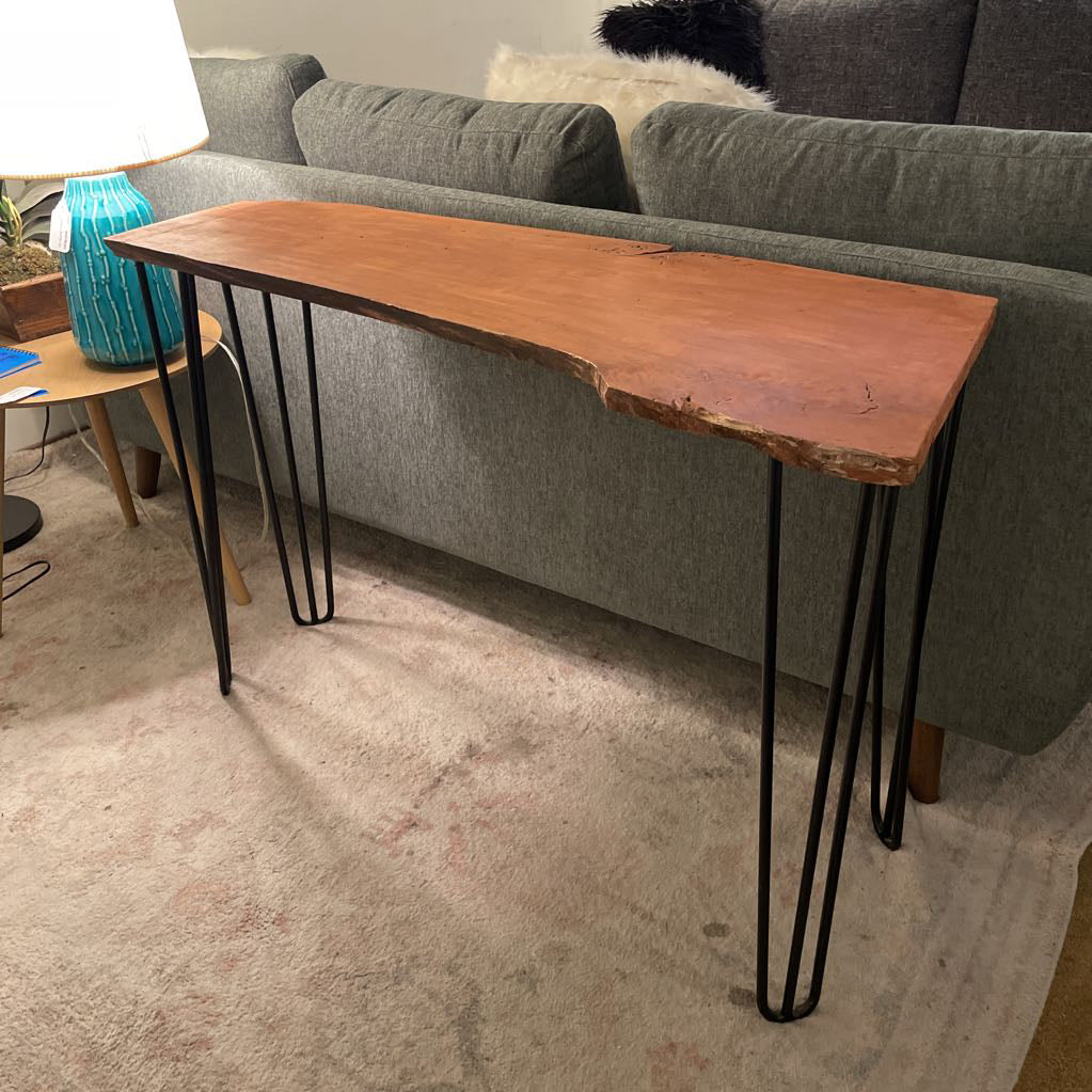 Live Edge Pin Leg Console Table C CONSOLE TABLES