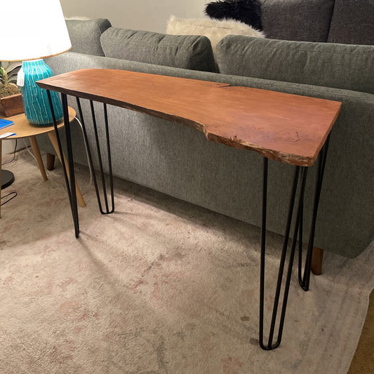 Live Edge Pin Leg Console Table C CONSOLE TABLES