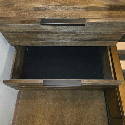Pier 1 Grey Wood 2 Drawer Nightstand
