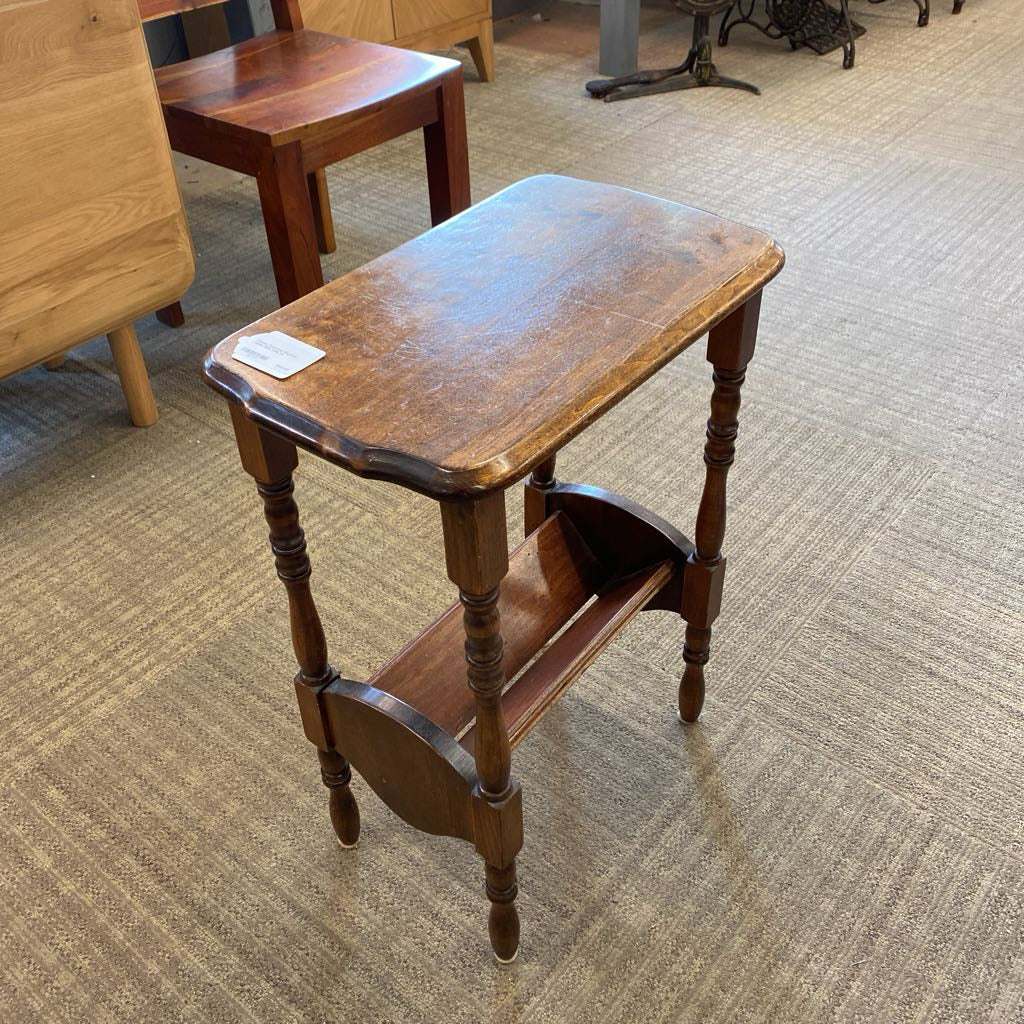 Classic Traditional Magazine Holder Side Table