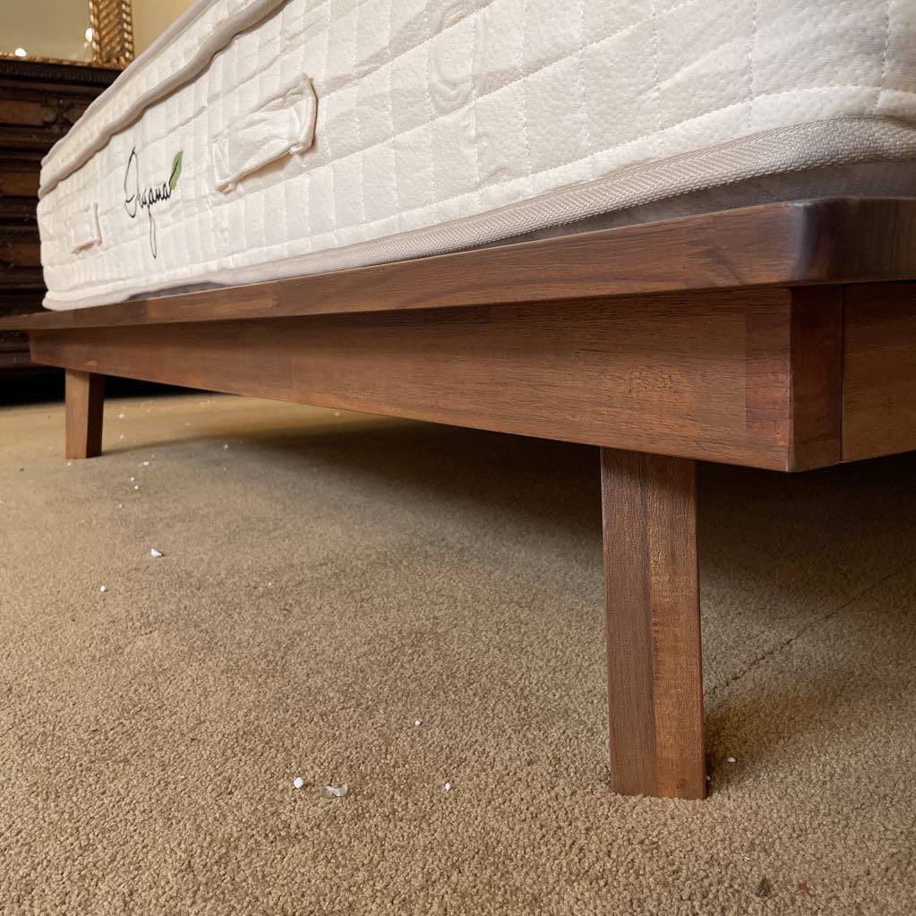 Brushed Pecan King Bed Frame C BED FRAMES
