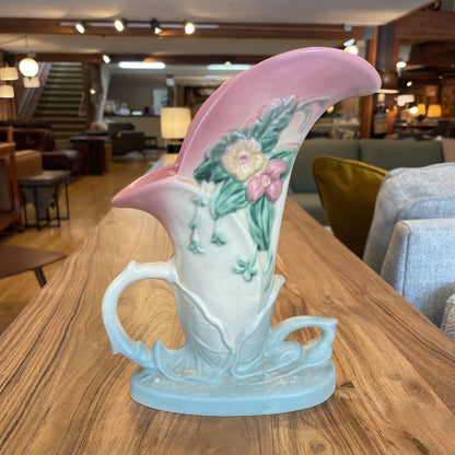 Hull Pottery Pretty Floral Horn Vase