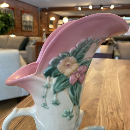 Hull Pottery Pretty Floral Horn Vase