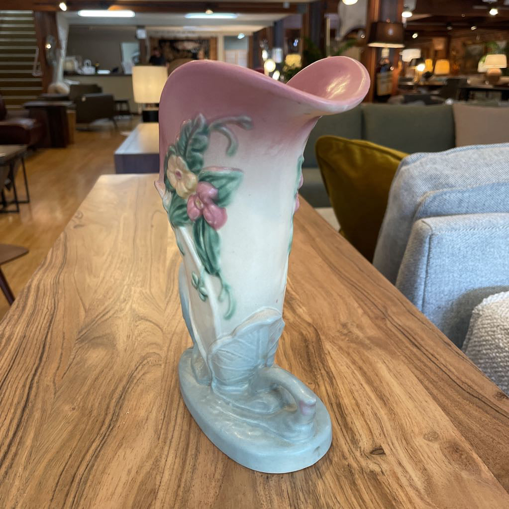 Hull Pottery Pretty Floral Horn Vase