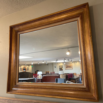 Rectangular Mirror in Heavy Gold Frame