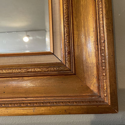 Rectangular Mirror in Heavy Gold Frame