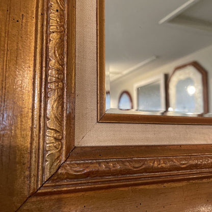 Rectangular Mirror in Heavy Gold Frame