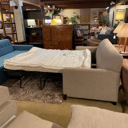 Beige Fabric Sleeper Sofa w/ Inflatable Mattress U SLEEPERS