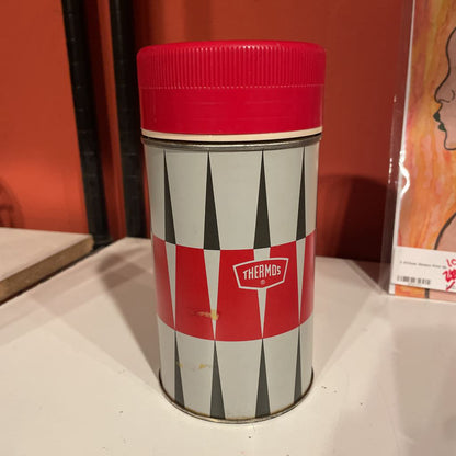 Ecru & Red Vintage Thermos UNIQUE FINDS