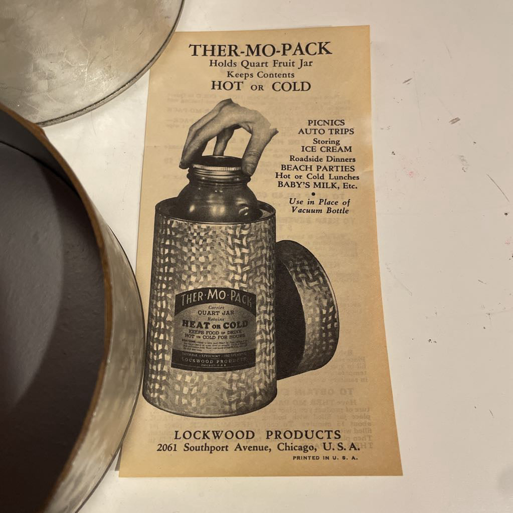 Vintage Thermo-Pak Storage Canister UNIQUE FINDS