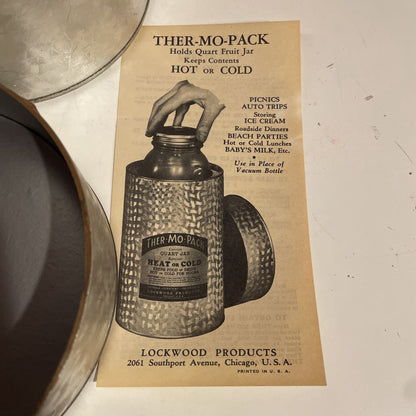Vintage Thermo-Pak Storage Canister UNIQUE FINDS
