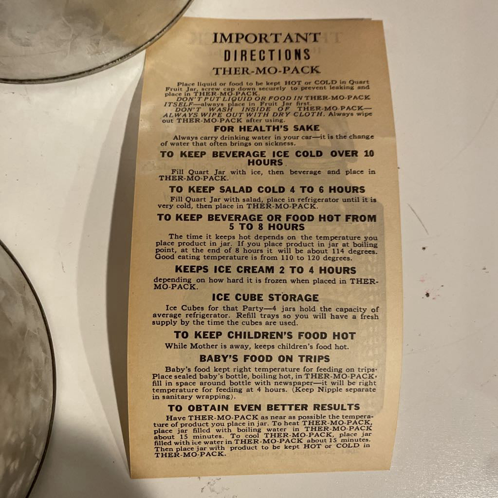 Vintage Thermo-Pak Storage Canister UNIQUE FINDS