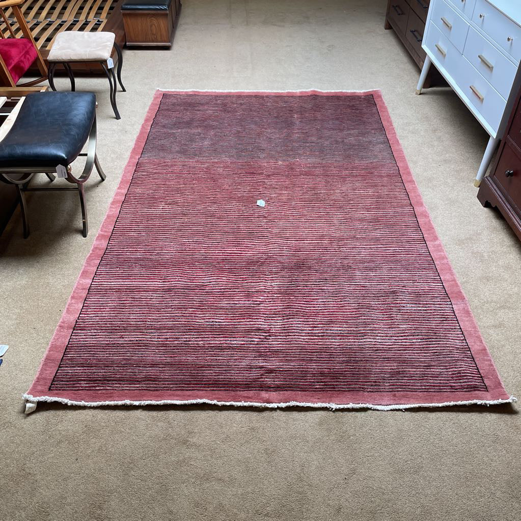 6x9.6 Pakistan Zigler Cabbeh Hand Knotted Wool Rug