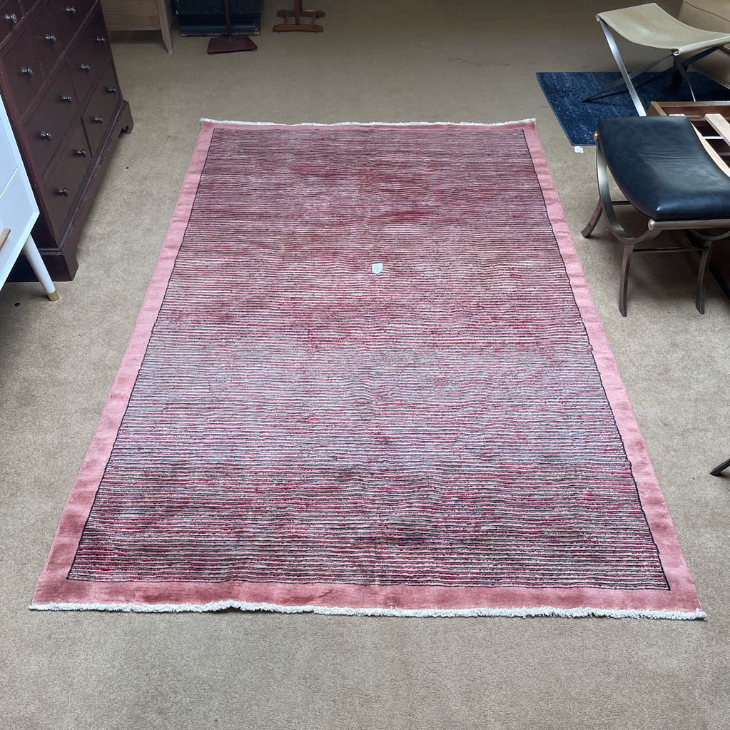 6x9.6 Pakistan Zigler Cabbeh Hand Knotted Wool Rug
