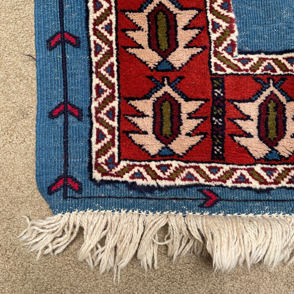 4.1 x 6.8 Shiran Kilim Combination Hand Knotted Rug