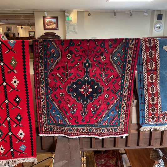 3.9 x 9.6 Hamedan Hand Knotted Rug RUGS