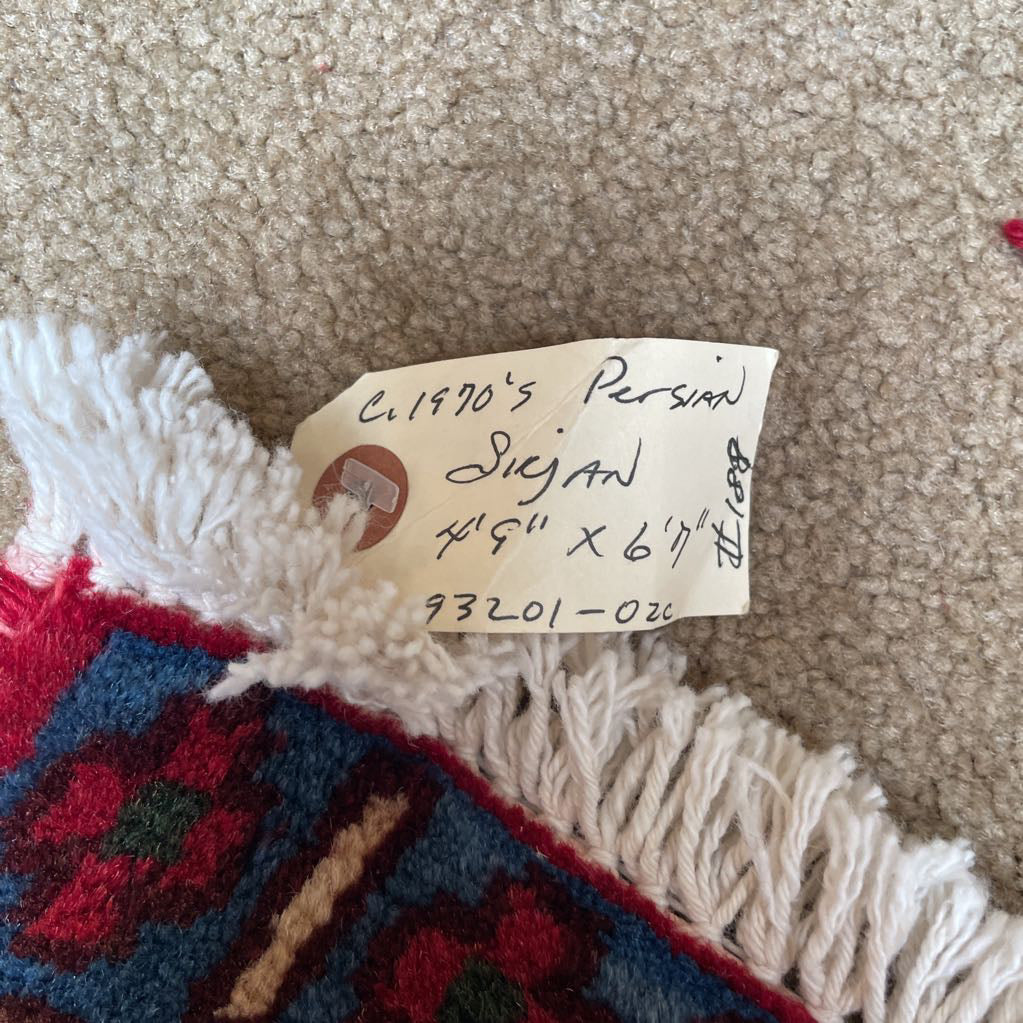 4.9 x 6.7 Sirjan Hand Knotted Rug