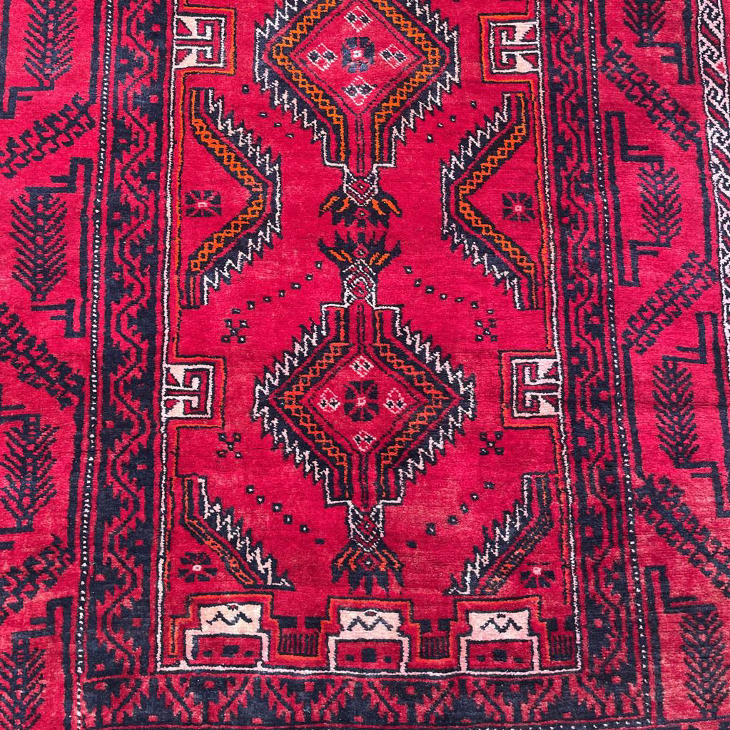 4.4 x 8.3 Balouch Hand Knotted Rug
