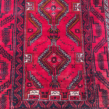 4.4 x 8.3 Balouch Hand Knotted Rug