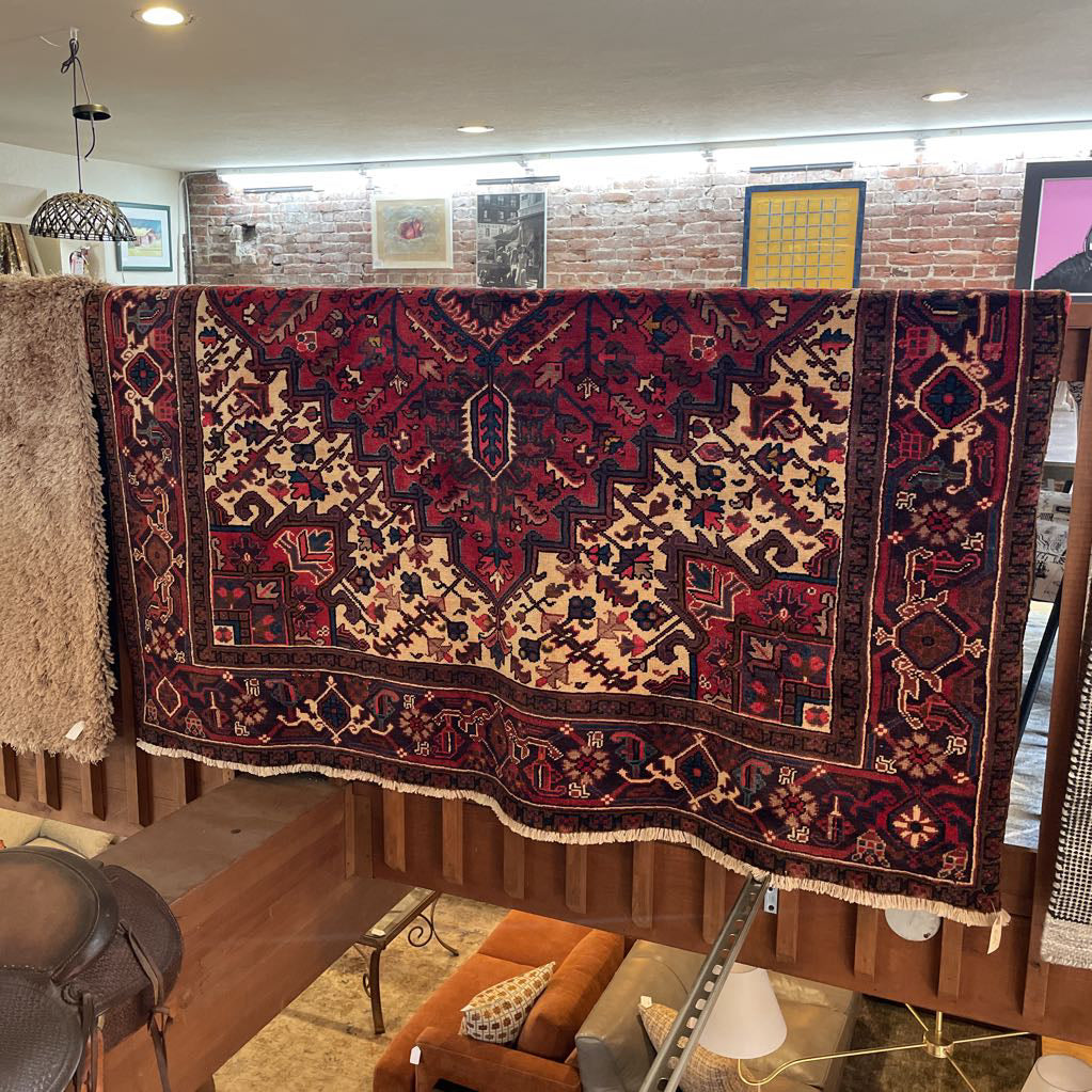 6.10 x 10 Heriz Hand Knotted Rug RUGS