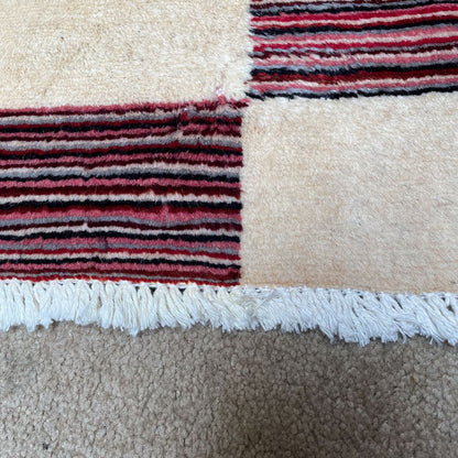 2.7 x 7.9 Zigler Gabbeh Hand Knotted Wool Rug